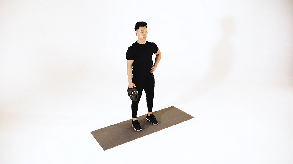 Single weight hotsell plate exercises