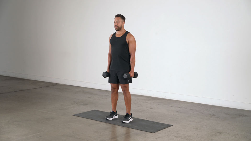 Dumbbell Side Bend exercise