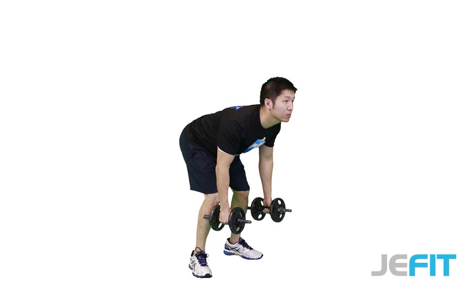 Dumbbell Bent-Over Row (Palms in)
