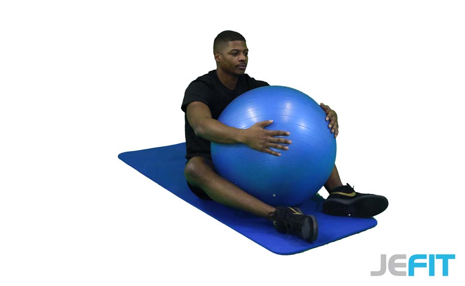 Stability Ball Hug exercise