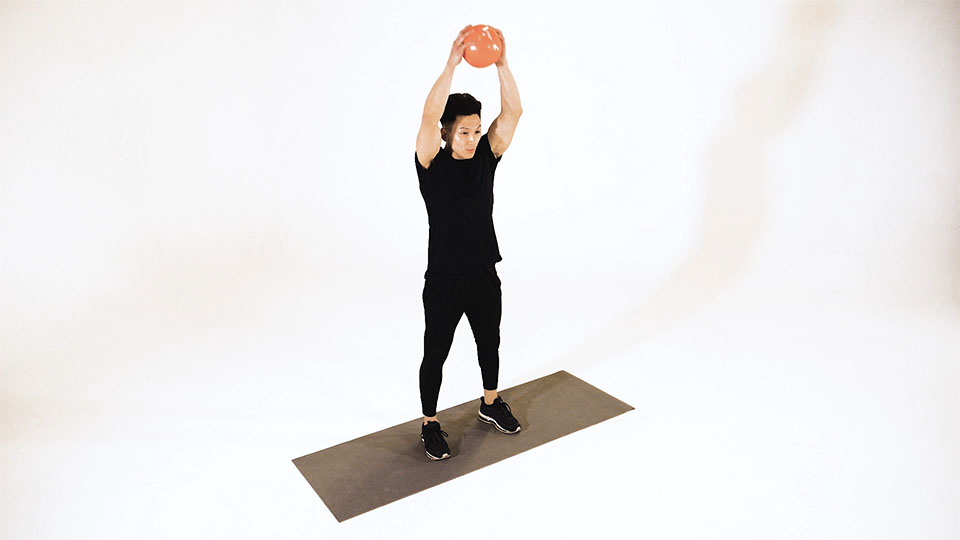 Medicine Ball Overhead Slam exercise