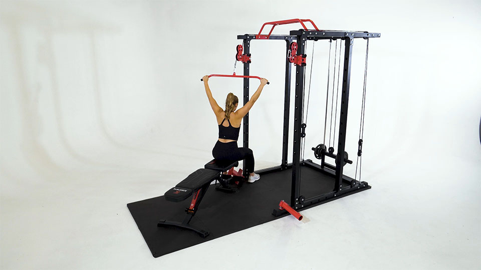 Cable Rear Pulldown (Wide Grip)
