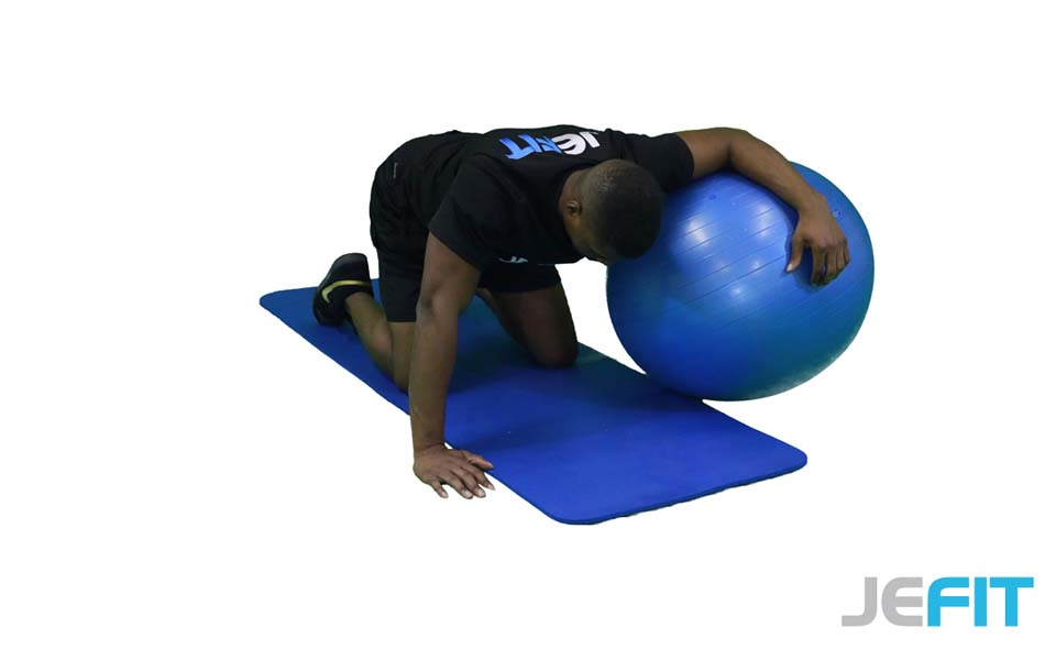 Stability Ball Chest Stretch