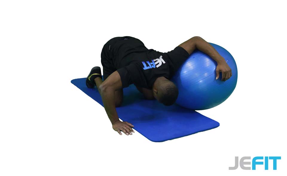 Stability Ball Chest Stretch