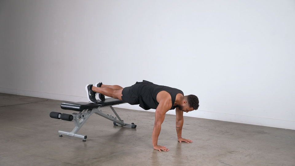 Elevated Push-Up exercise