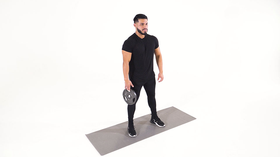 Weight Plate Hand Squeeze A Strength Exercise