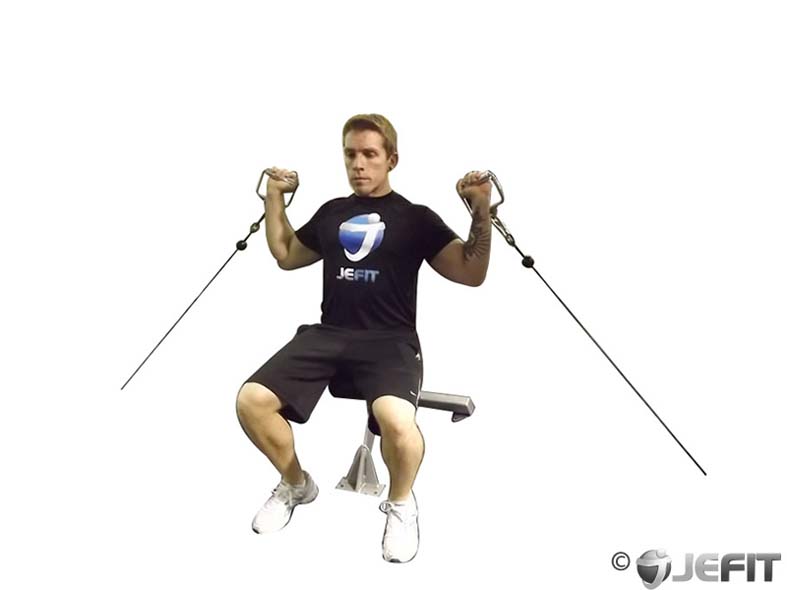 Cable Shoulder Press exercise
