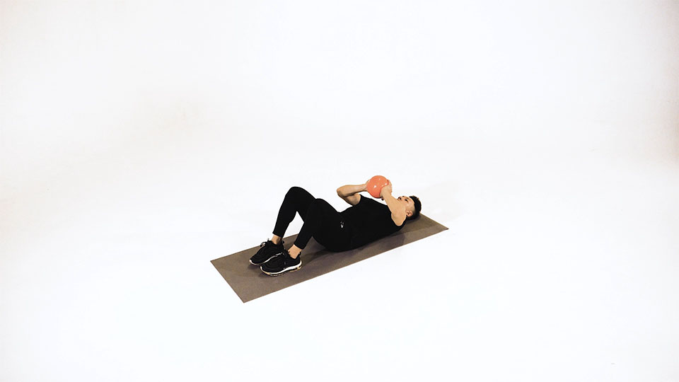 Medicine Ball Chest Throw (Supine) exercise