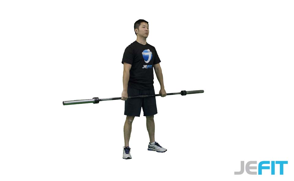 Barbell Hang Clean exercise