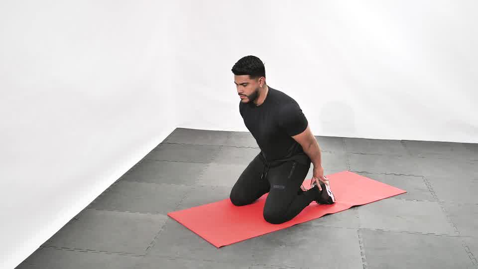 Kneeling Back Stretch exercise