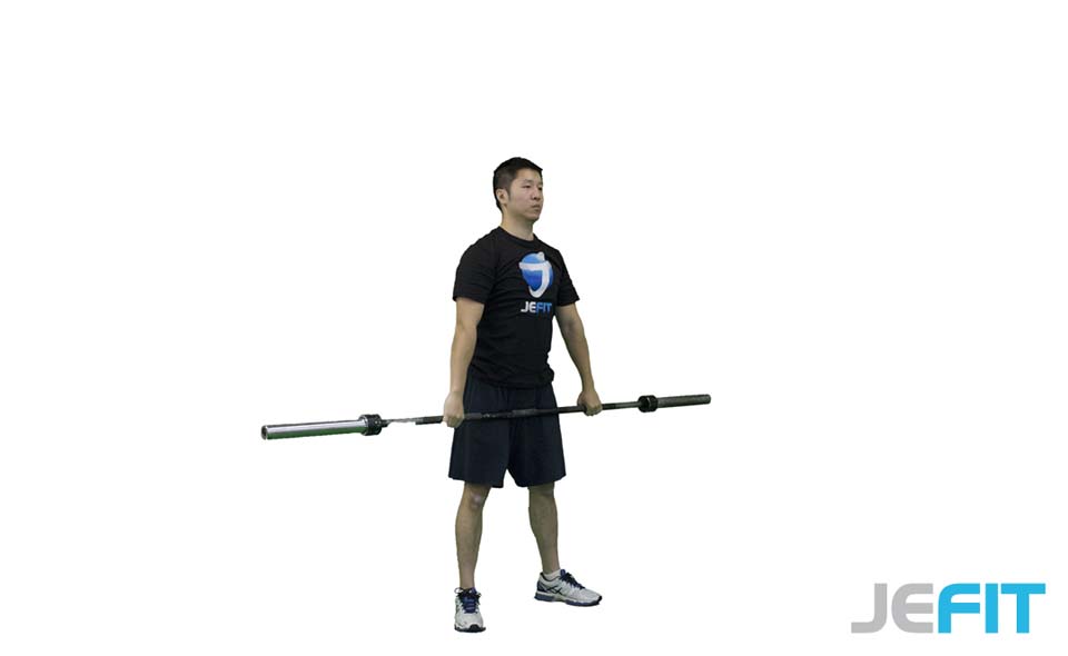 Barbell High Snatch exercise