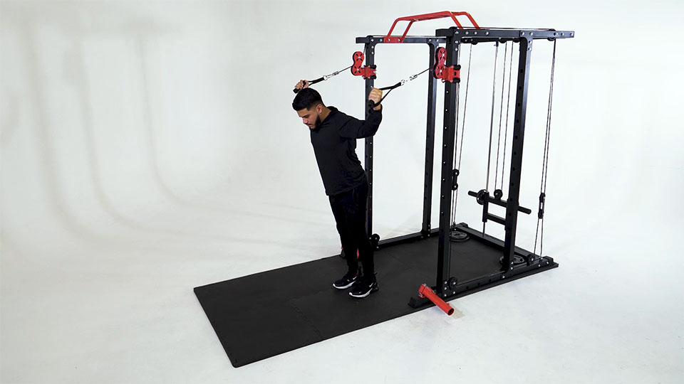 Cable Dual Overhead Curl