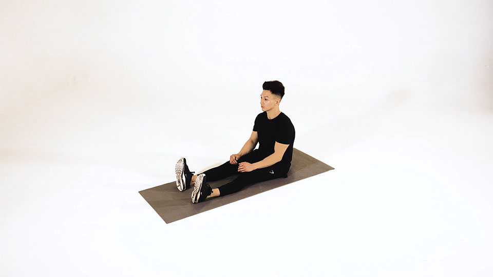 Band Seated Calf Stretch exercise