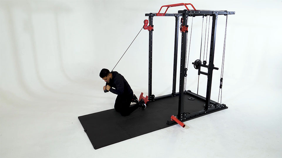 Cable Rotational Crunch (Kneeling)