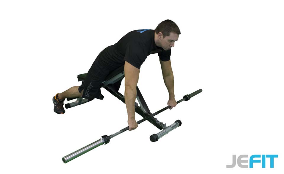 Barbell Incline Bench Row exercise