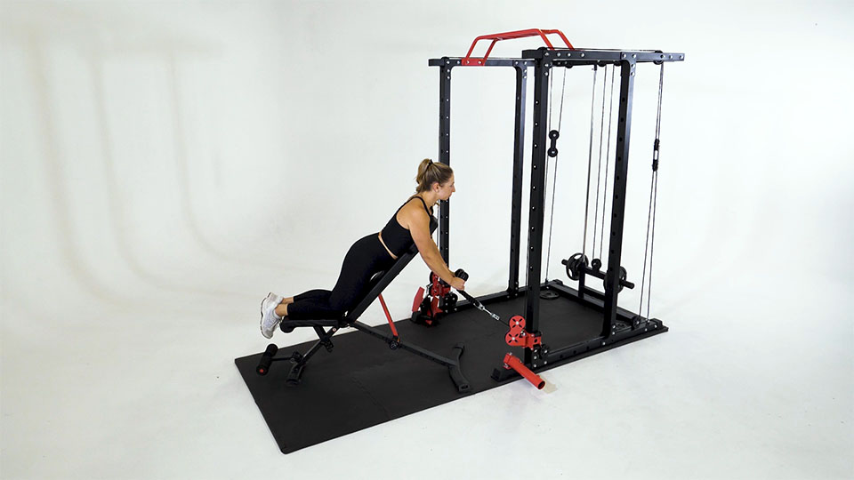 Cable Rope Incline Row exercise