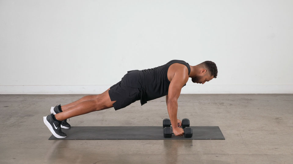 Dumbbell Deep Push-Up exercise