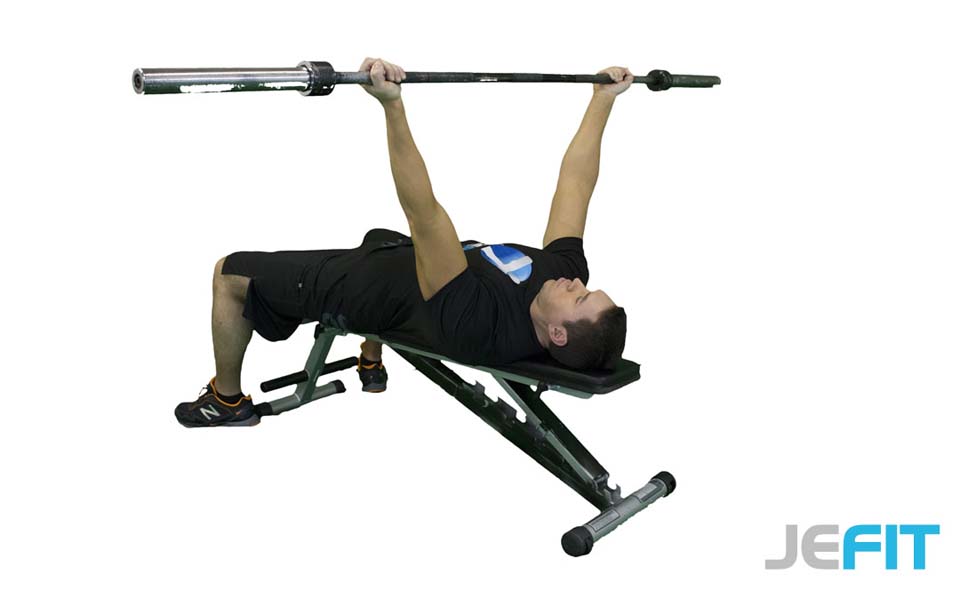 Barbell Reverse Bench Press (Wide Grip) exercise