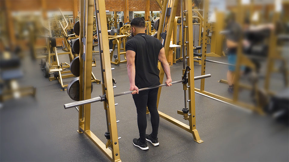 Smith Machine Behind the Back Wrist Curl