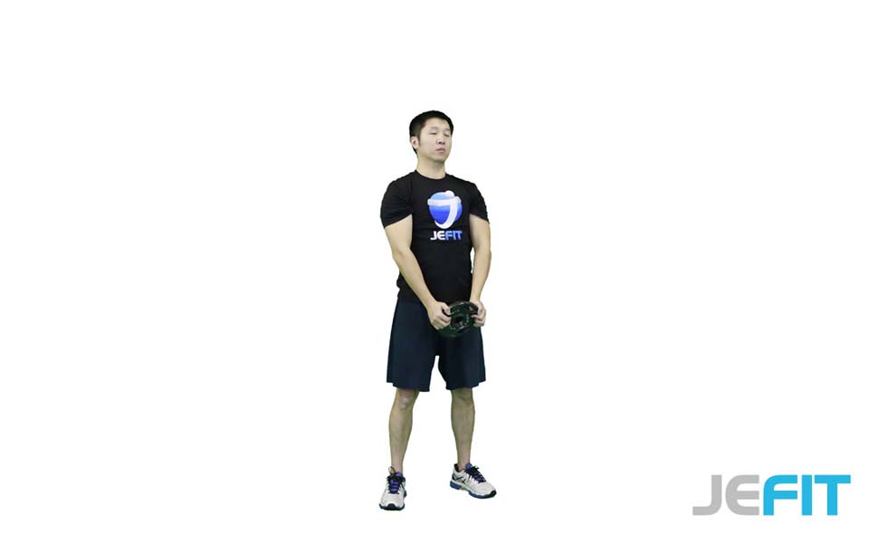 Weight Plate High Front Raise exercise