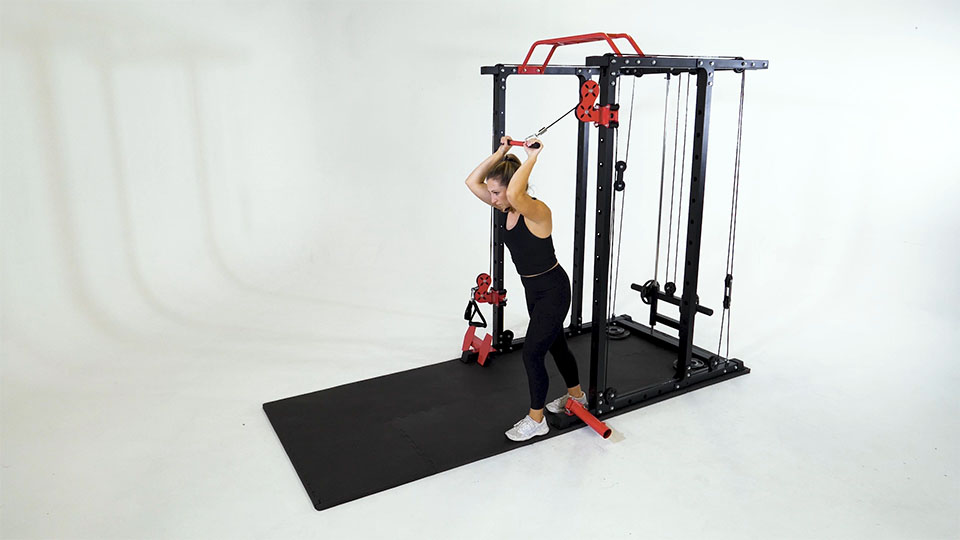 Cable High Pulley Tricep Extension exercise
