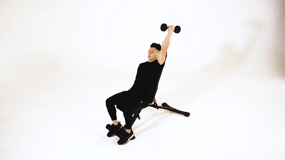 Dumbbell One-Arm Tricep Extension (Reverse Grip)