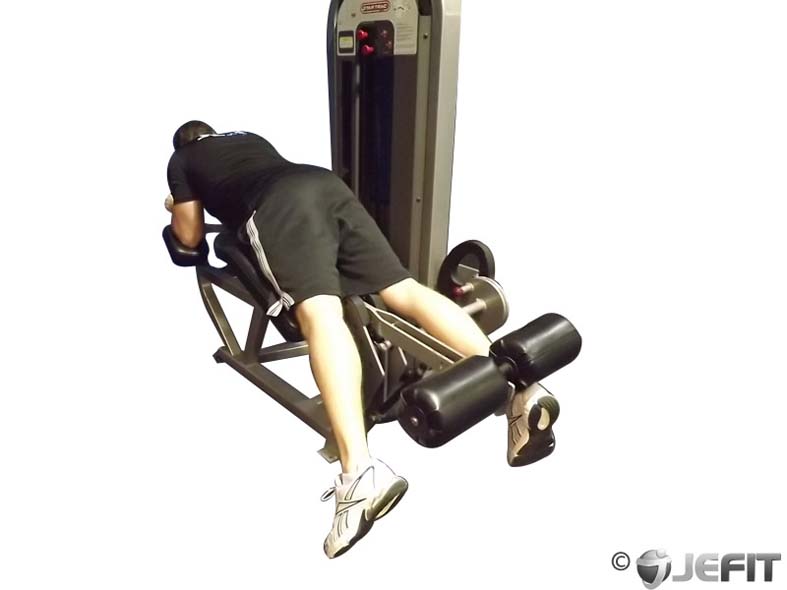 Machine Single-Leg Curl exercise