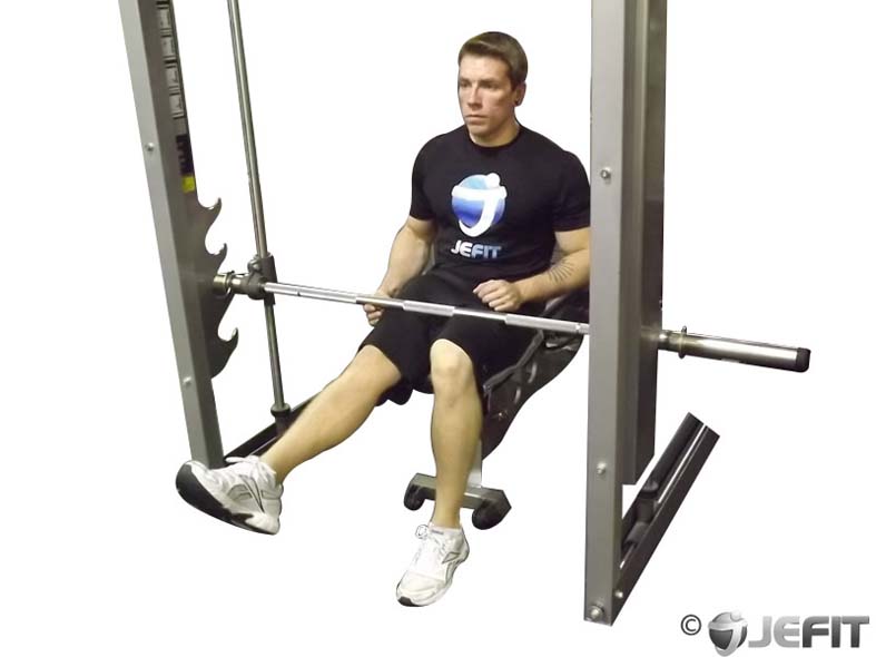 Smith Machine Single-Leg Calf Raise exercise