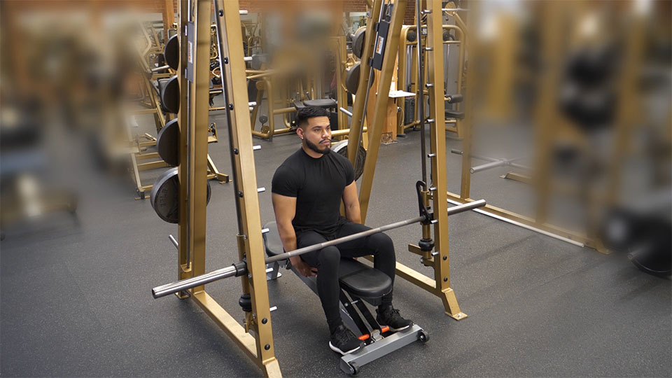 Smith Machine Toe Raise exercise