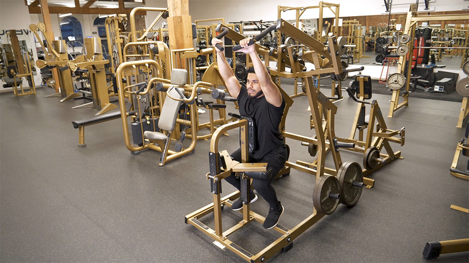 Machine Lat Pulldown exercise