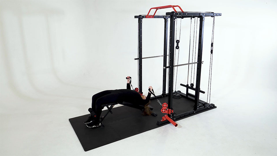 Cable Decline Chest Fly exercise