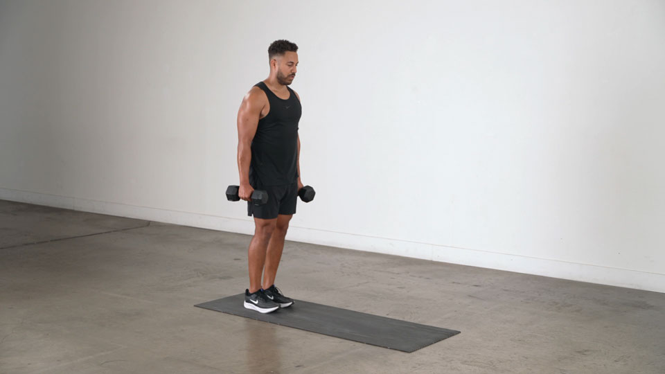 Dumbbell Lunge exercise