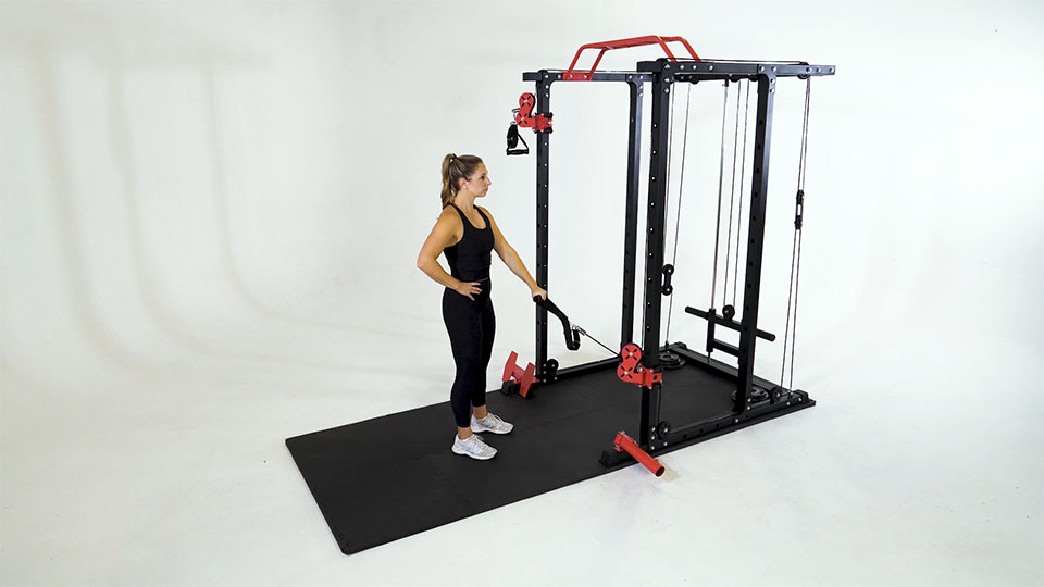 Cable Front Raise exercise