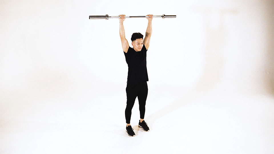 Barbell Front Raise Pullover