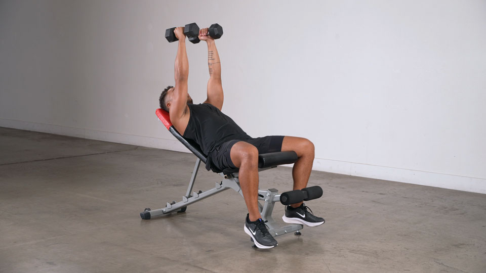 Dumbbell Incline Fly exercise