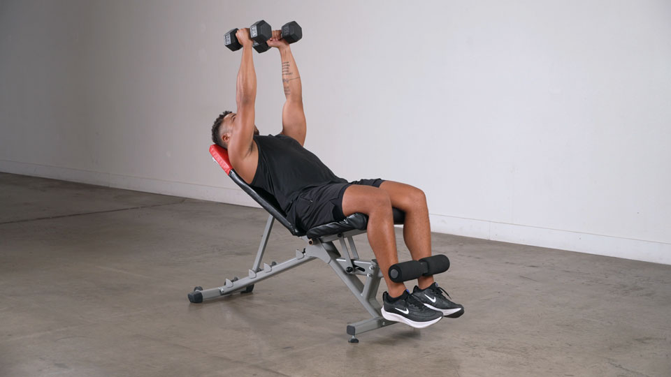 Dumbbell Incline Fly With A Twist