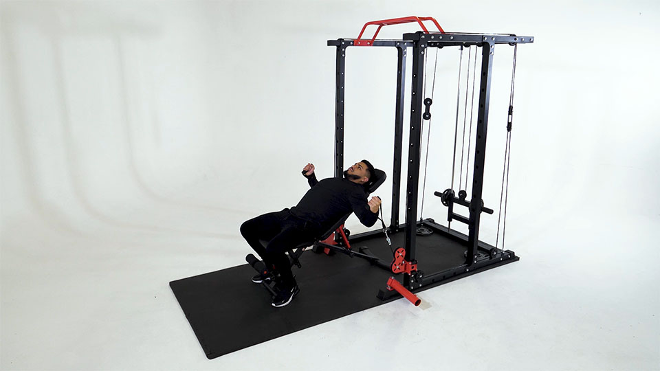 Cable Incline Fly exercise