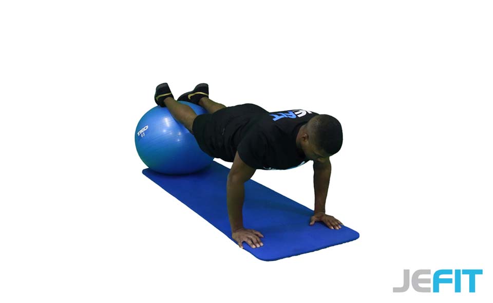 Stability Ball Push-Up exercise