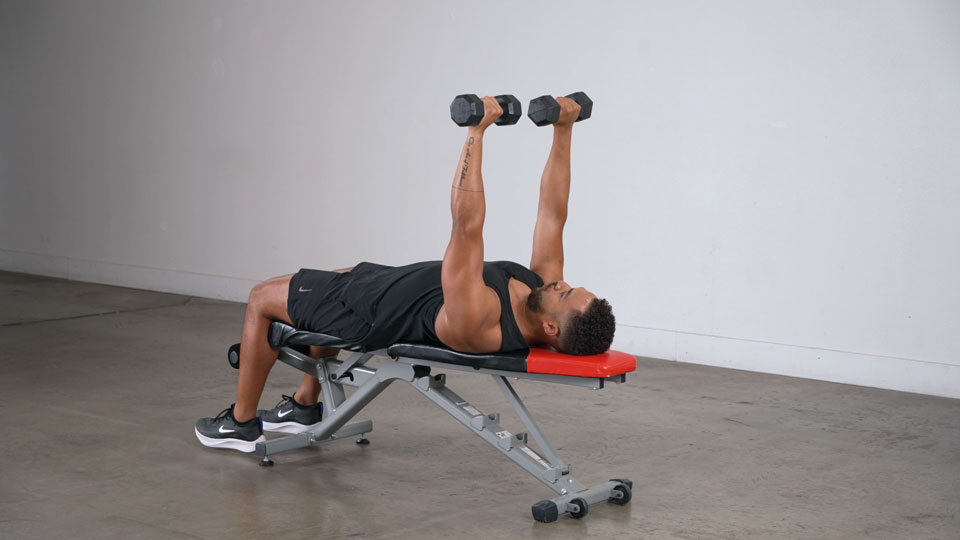 Dumbbell Tate Press exercise