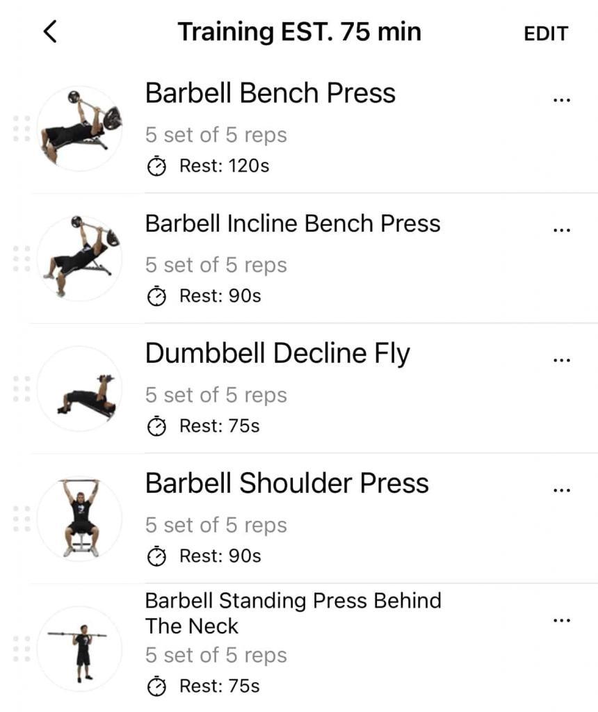 Chest, Shoulders, and Tricep Workout Routine