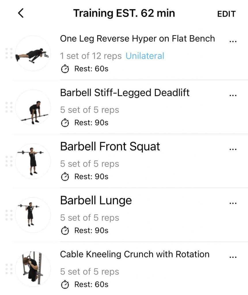 Leg and Core Workout Routine