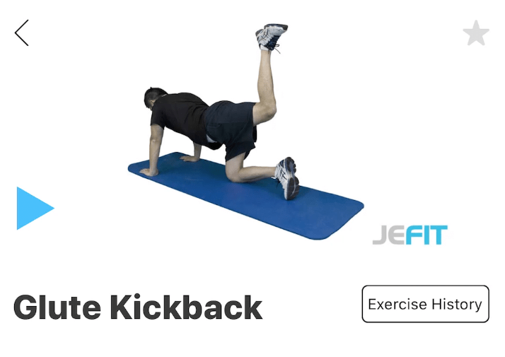 glute kickback