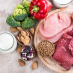 Plate of healthy food