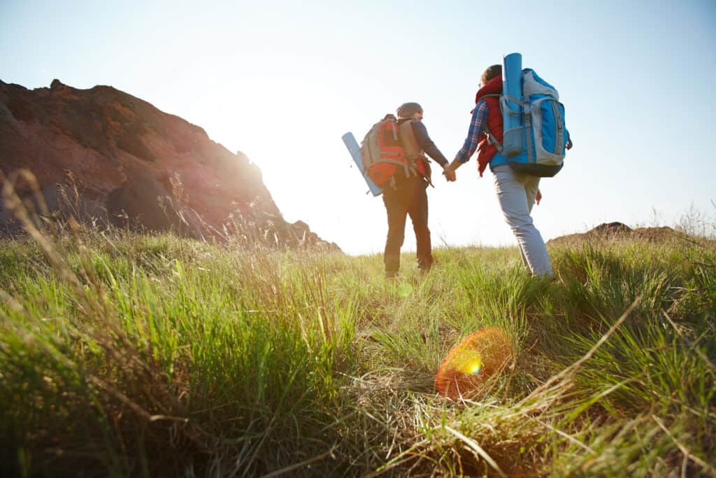 couple hiking