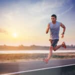 man running outdoors