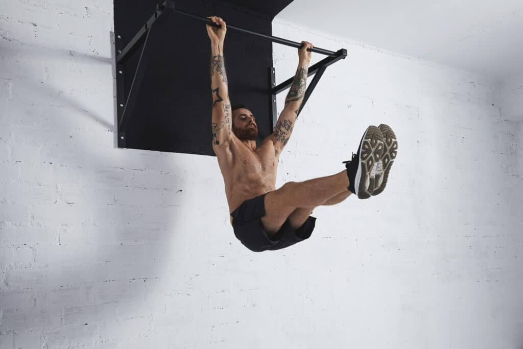 man doing pull-ups