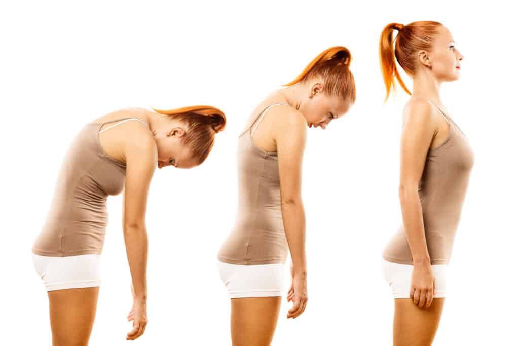 woman practicing yoga