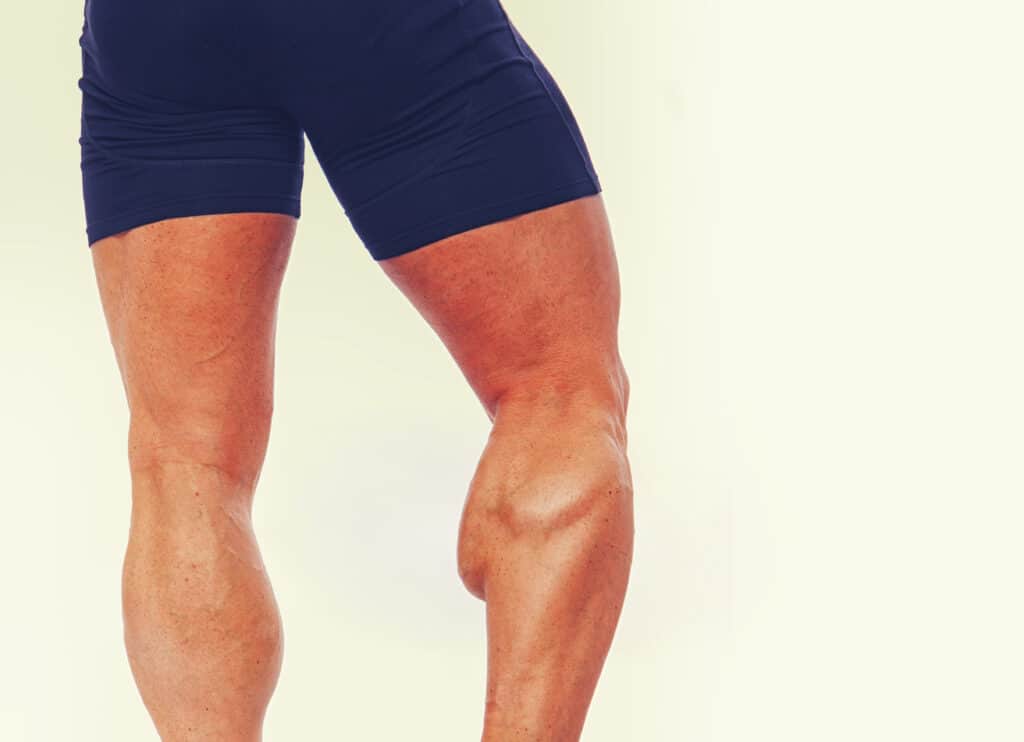 Thighs of a bodybuilder