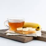 French toast with carmelized bananas