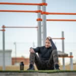 man tackling his anxiety